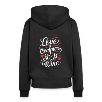 Communauté polyamoureuse Parentalité polyamoureuse - Sweat à capuche Premium bio Femme - noir - Dos - Julia (174cm)