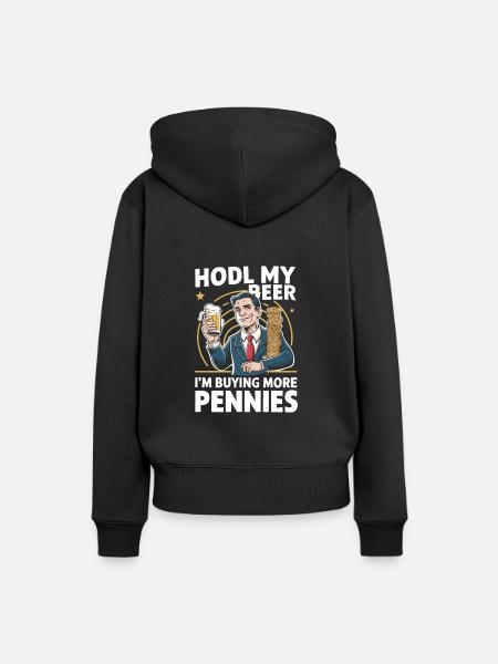 Börsenhändler, Forex-händler, Anlegerhandel - Frauen Premium Bio Hoodie - Schwarz