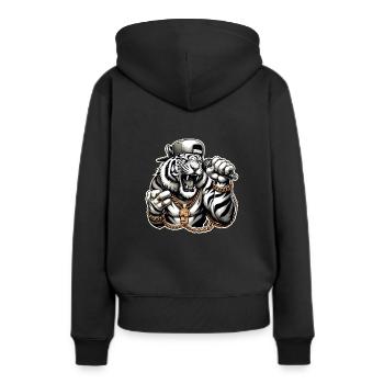 Rap Battles Freestyle Rap Compétition Battle Rap - Sweat à capuche Premium bio Femme - noir - Dos - Julia (174cm)