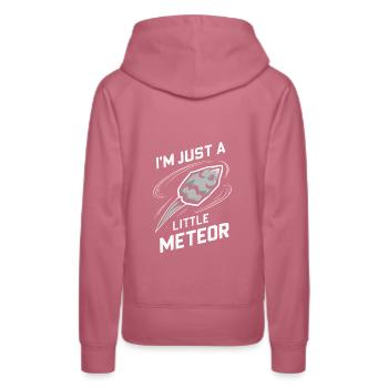 Stargazing And Meteor Shower Enthusiast - Frauen Premium Bio Hoodie - Malve - Hinten - Isabella (175cm)