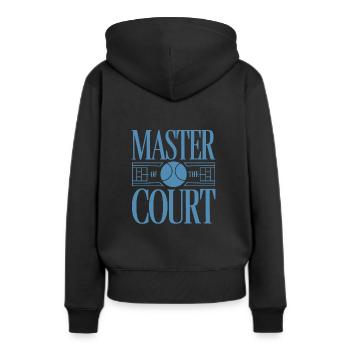 Squash Passion Squash Sport pour le squash - Sweat à capuche Premium bio Femme - noir - Dos - Julia (174cm)