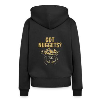 Goldrausch Abenteuer Goldsucher Schatzsuche - Frauen Premium Bio Hoodie - Schwarz - Hinten - Julia (174cm)