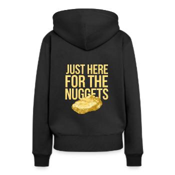 Goldrausch Abenteuer Goldsucher Schatzsuche - Frauen Premium Bio Hoodie - Schwarz - Hinten - Julia (174cm)