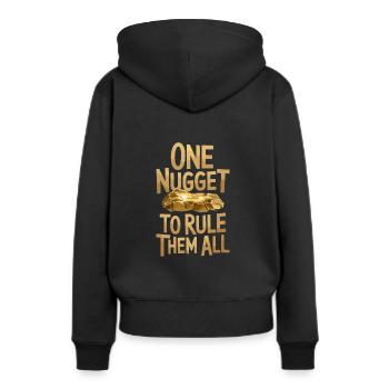 Goldrausch Abenteuer Goldsucher Schatzsuche - Frauen Premium Bio Hoodie - Schwarz - Hinten - Julia (174cm)