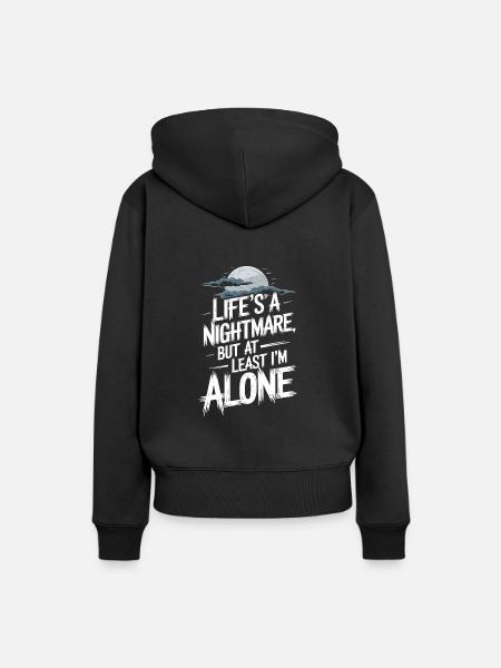 Introversion Alternative Style Emotional - Frauen Premium Bio Hoodie - Schwarz