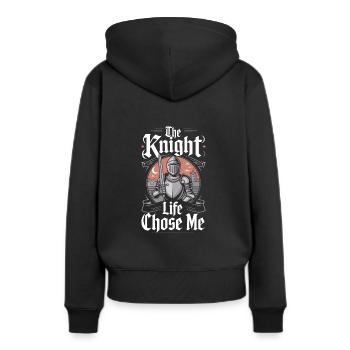 Renaissance Fair Outfit Medieval Ren Faire - Frauen Premium Bio Hoodie - Schwarz - Hinten - Julia (174cm)