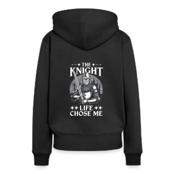 Renaissance Fair Outfit Medieval Ren Faire - Frauen Premium Bio Hoodie - Schwarz - Hinten - Julia (174cm)