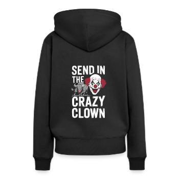 Rodeo Clown Entertainer Bull Riding And Rodeo - Frauen Premium Bio Hoodie - Schwarz - Hinten - Julia (174cm)