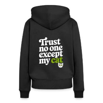 Verschwörung Der Neuen Weltordnung Globale - Frauen Premium Bio Hoodie - Schwarz - Hinten - Julia (174cm)