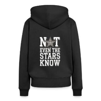 Astrologie-skeptiker: Kritisches Denken - Frauen Premium Bio Hoodie - Schwarz - Hinten - Julia (174cm)