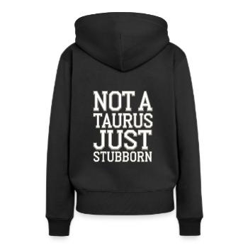 Sceptique de l’astrologie : pensée critique - Sweat à capuche Premium bio Femme - noir - Dos - Julia (174cm)
