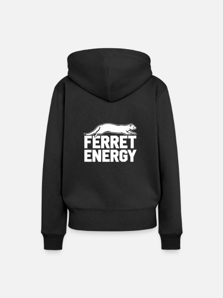 Frettchenbesitzer, Frettchenliebhaber, Süßes - Frauen Premium Bio Hoodie - Schwarz