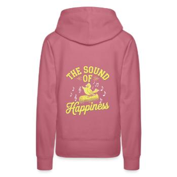 Animaux de compagnie, canari, propriétaire, amoureux des oiseaux et - Sweat à capuche Premium bio Femme - mauve - Dos - Isabella (175cm)