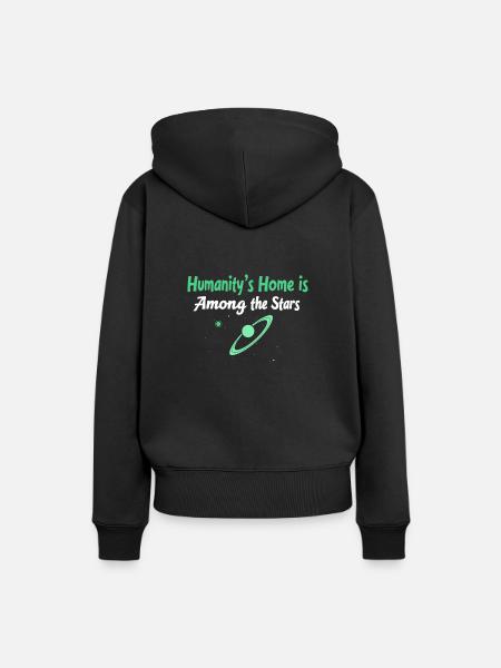 Space Exploration Cosmic Discovery - Frauen Premium Bio Hoodie - Schwarz
