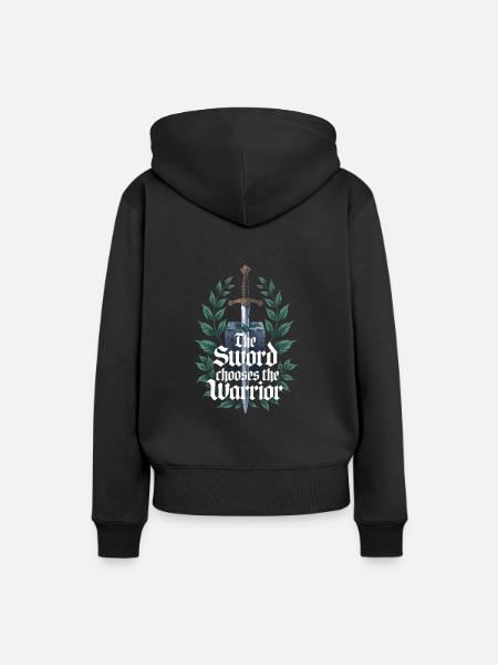 Renaissance-schwertkämpfer Hema Historisches - Frauen Premium Bio Hoodie - Schwarz