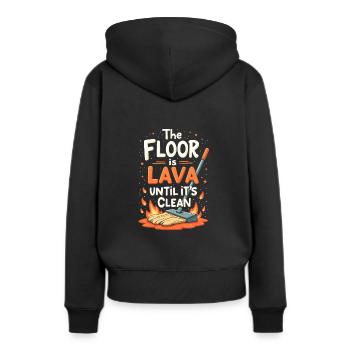 Frühjahrsputz-enthusiasten, Neuanfang Und - Frauen Premium Bio Hoodie - Schwarz - Hinten - Julia (174cm)