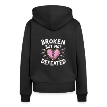 Autonomisation de la séparation, amour de soi, nouveaux départs - Sweat à capuche Premium bio Femme - noir - Dos - Julia (174cm)
