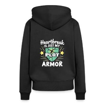Autonomisation de la séparation, amour de soi, nouveaux départs - Sweat à capuche Premium bio Femme - noir - Dos - Julia (174cm)