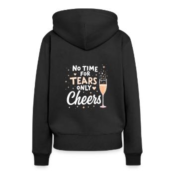 Autonomisation de la séparation, amour de soi, nouveaux départs - Sweat à capuche Premium bio Femme - noir - Dos - Julia (174cm)
