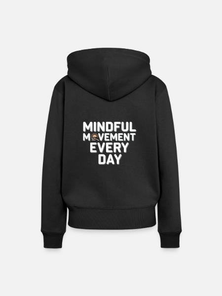 Silten Geweise Achtsamkeitspraxis Technischfrei - Frauen Premium Bio Hoodie - Schwarz