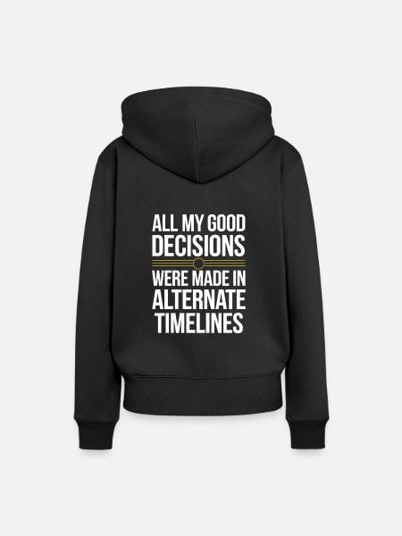 Zeitreise-enthusiast, Der Sich Für - Frauen Premium Bio Hoodie - Schwarz