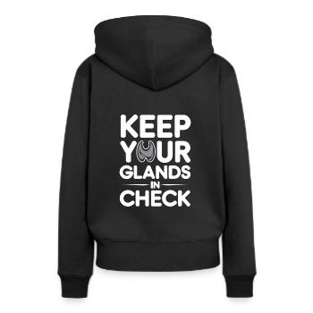Science médicale pour l’endocrinologie - Sweat à capuche Premium bio Femme - noir - Dos - Julia (174cm)
