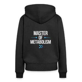 Science médicale pour l’endocrinologie - Sweat à capuche Premium bio Femme - noir - Dos - Julia (174cm)