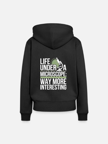 Microscope Enthusiast Lab Technician Science - Frauen Premium Bio Hoodie - Schwarz
