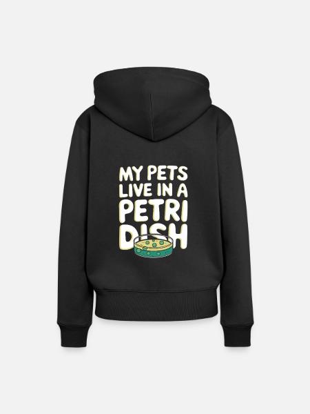 Microscope Enthusiast Lab Technician Science - Frauen Premium Bio Hoodie - Schwarz