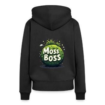 Kokedama Moss Ball Plantes Jardinage Japonais - Sweat à capuche Premium bio Femme - noir - Dos - Julia (174cm)