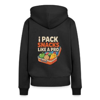 Dad Girl Scout Leader Proud Troop Support Scout - Frauen Premium Bio Hoodie - Schwarz - Hinten - Julia (174cm)