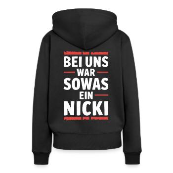 Allemagne de l’Est Est Est RDA de l’Est - Sweat à capuche Premium bio Femme - noir - Dos - Julia (174cm)