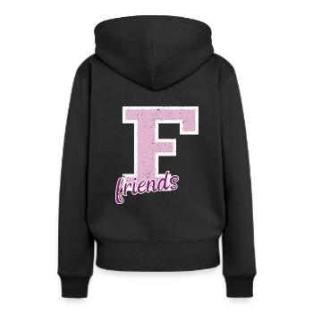 Best friends forever 3 beste Freundinnen Geschenk - Frauen Premium Bio Hoodie - Schwarz - Hinten - Julia (174cm)