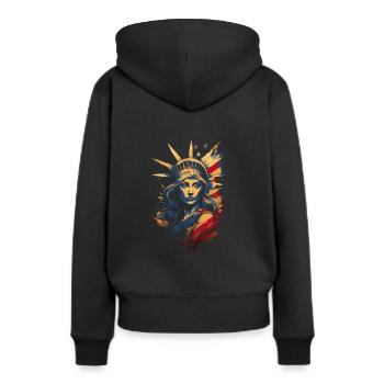 Women s Equality Day - Women’s Premium Organic Hoodie - black - Back - Julia (174cm)