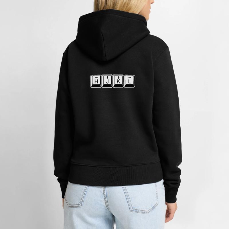 vi/Vim HJKL - Computer Geeks Nerds Code Tastatur Frauen Premium Bio Hoodie