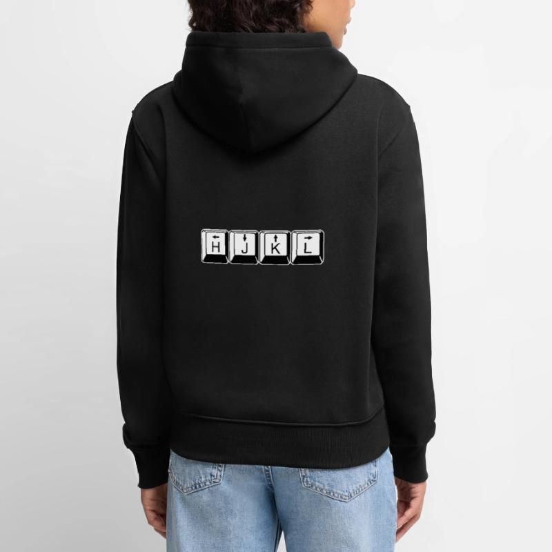 vi/Vim HJKL - Computer Geeks Nerds Code Tastatur Frauen Premium Bio Hoodie