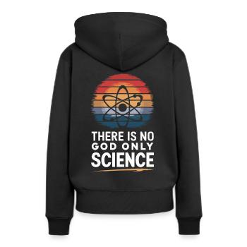 Atheismus Atheist Anti-Religion Agnostiker - Frauen Premium Bio Hoodie - Schwarz - Hinten - Julia (174cm)