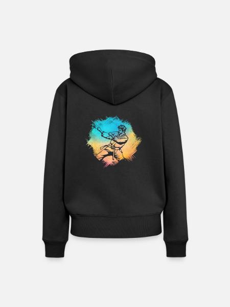 Karate - Frauen Premium Bio Hoodie - Schwarz
