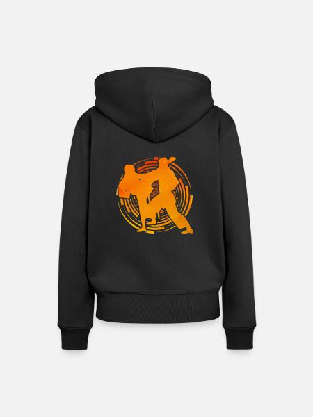 Karate - Frauen Premium Bio Hoodie - Schwarz