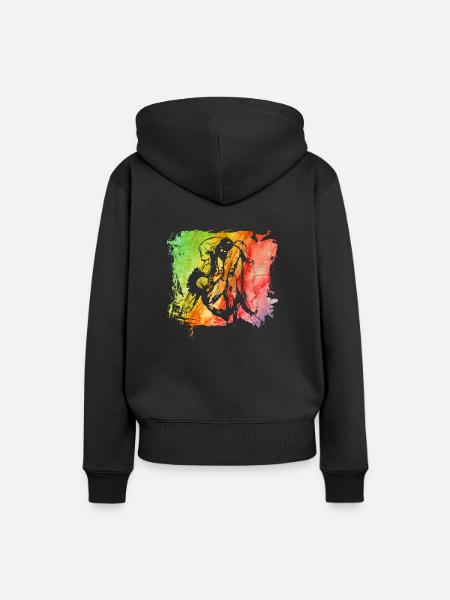 Judo - Frauen Premium Bio Hoodie - Schwarz