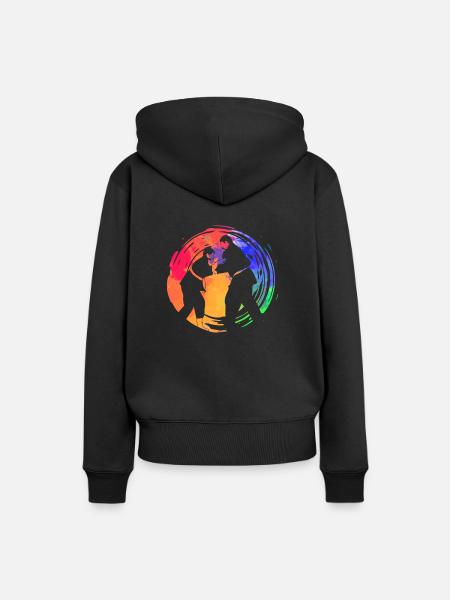 Judo - Frauen Premium Bio Hoodie - Schwarz