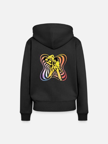 Judo - Frauen Premium Bio Hoodie - Schwarz