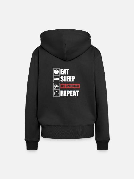 Eisspeedway - Frauen Premium Bio Hoodie - Schwarz
