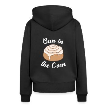Funny Pregnancy Shirt & Gift - Women’s Premium Organic Hoodie - black - Back - Julia (174cm)