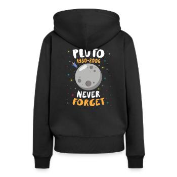 Pluton 1930 2006 - Planet Space Astronomy - Sweat à capuche Premium bio Femme - noir - Dos - Julia (174cm)