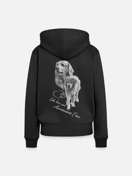 Hovawart-s-w - Frauen Premium Bio Hoodie - Schwarz