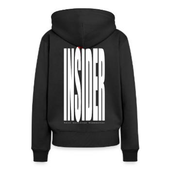 NO INSIDER No further comment - Women’s Premium Organic Hoodie - black - Back - Julia (174cm)