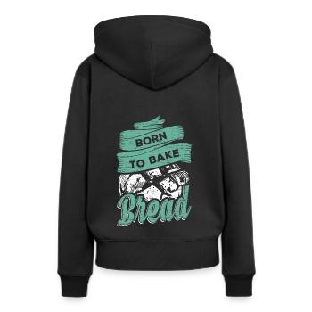 Baking bread baker - Women’s Premium Organic Hoodie - black - Back - Julia (174cm)