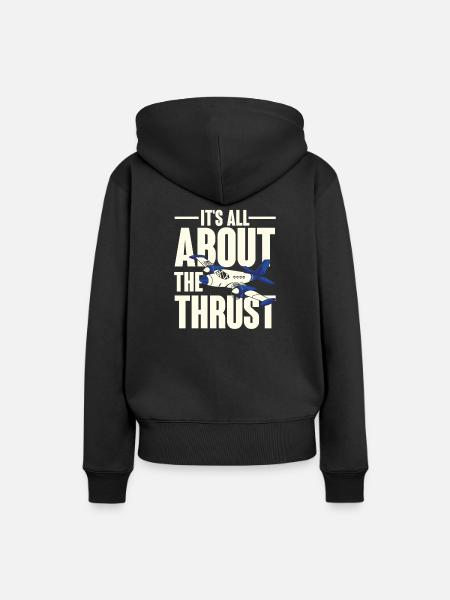 Alles über Schub - Frauen Premium Bio Hoodie - Schwarz