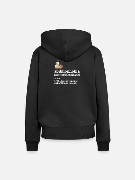 Bücher Lesen Definition - Frauen Premium Bio Hoodie - Schwarz